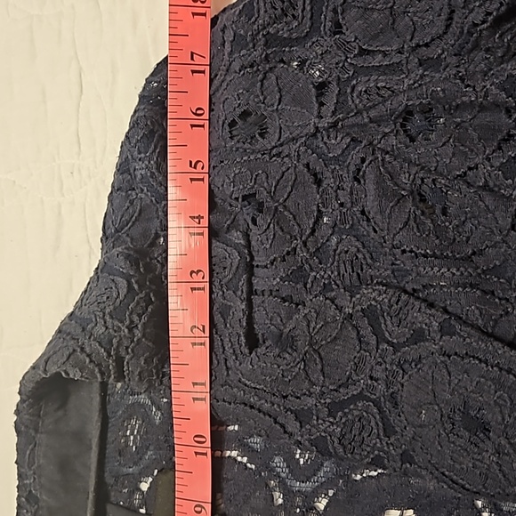 Cynthia Rowley Navy Lace Blazer Large - Picture 3 of 6